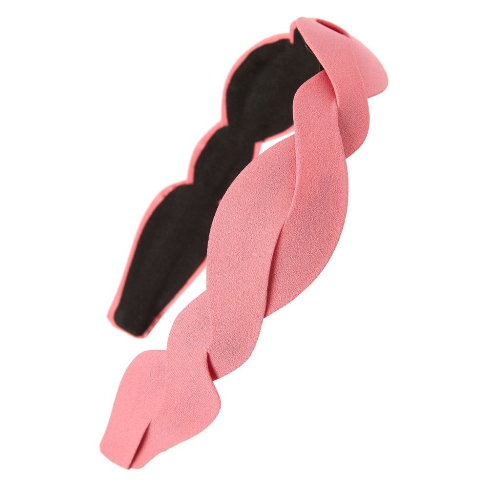 TASHA Wave Fabric Headband, Size One Size - Pink NWT